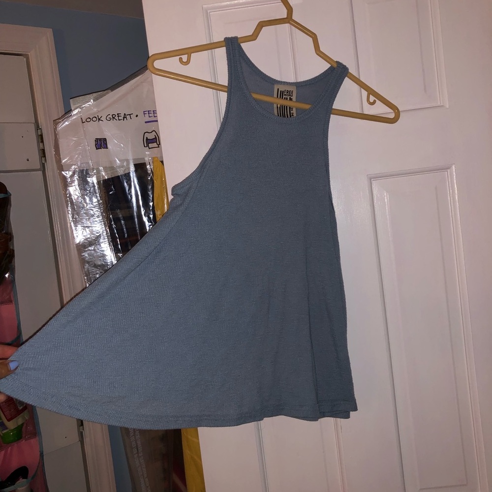 We the Free (Free People) Blue Swing Tank